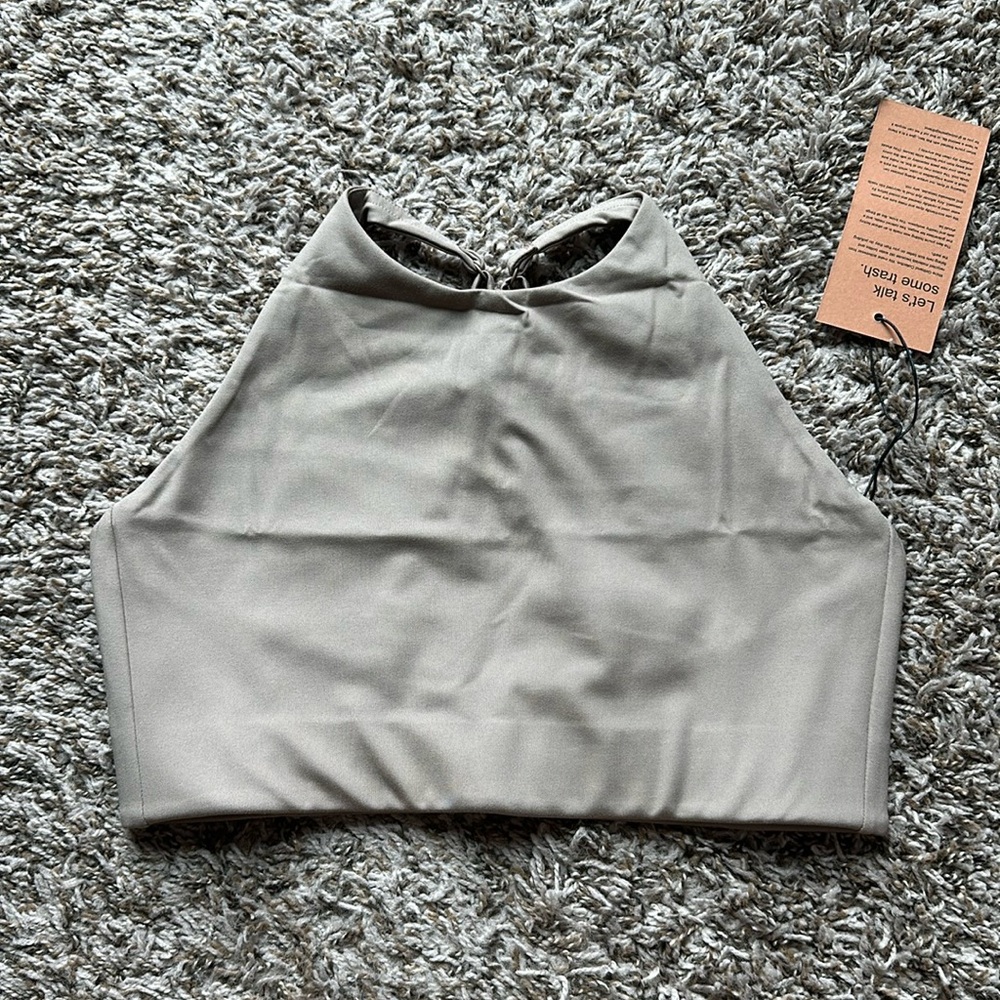 NWT Girlfriend Collective Limestonr Topanga Bra M